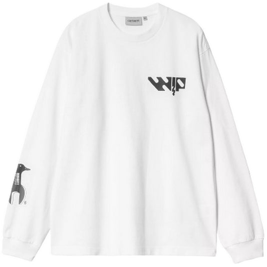 Maglie a manica lunga Uomo Carhartt Wip - L/S Industry T-Shirt - Bianco