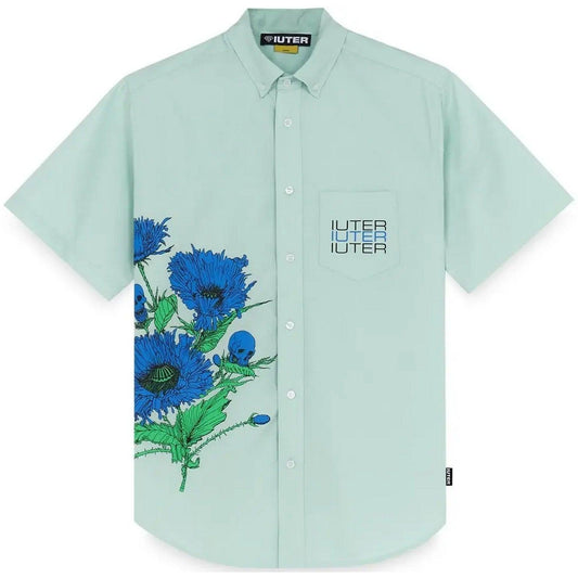 Camicie casual Uomo Iuter - Spine Skulls S/S Shirt - Verde