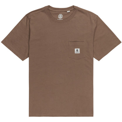 T-shirt Uomo Element - Basic Pkt Lbl M Kttp Fbk - Marrone