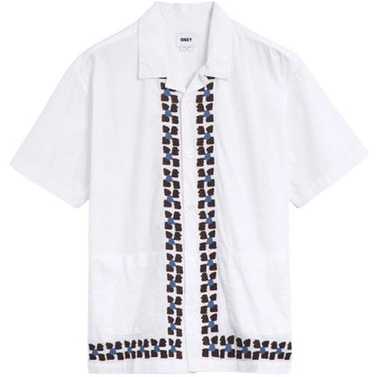 Obey Freizeithemden für Herren – Ruben Woven Ss – Weiß