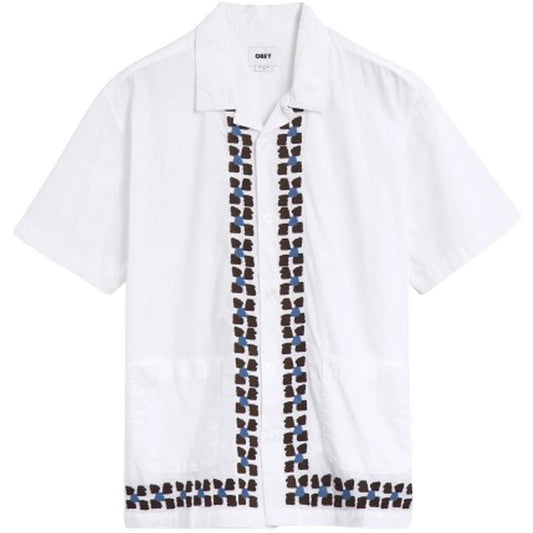 Obey Freizeithemden für Herren – Ruben Woven Ss – Weiß