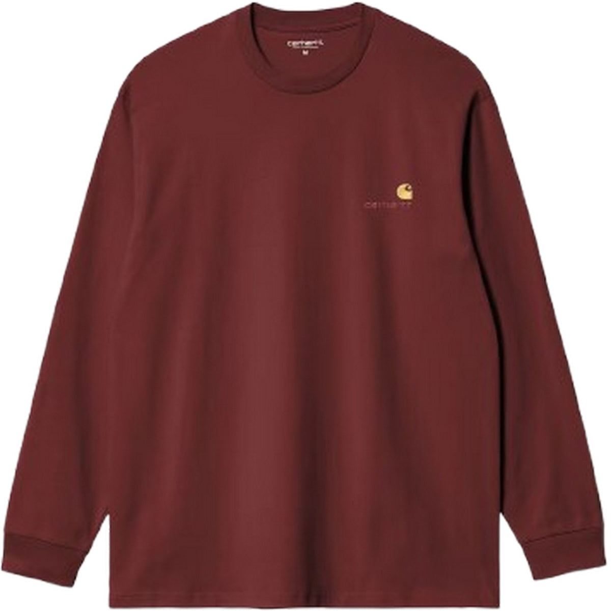 Maglie a manica lunga Uomo Carhartt Wip - L/S American Script T-Shirt - Bordeaux