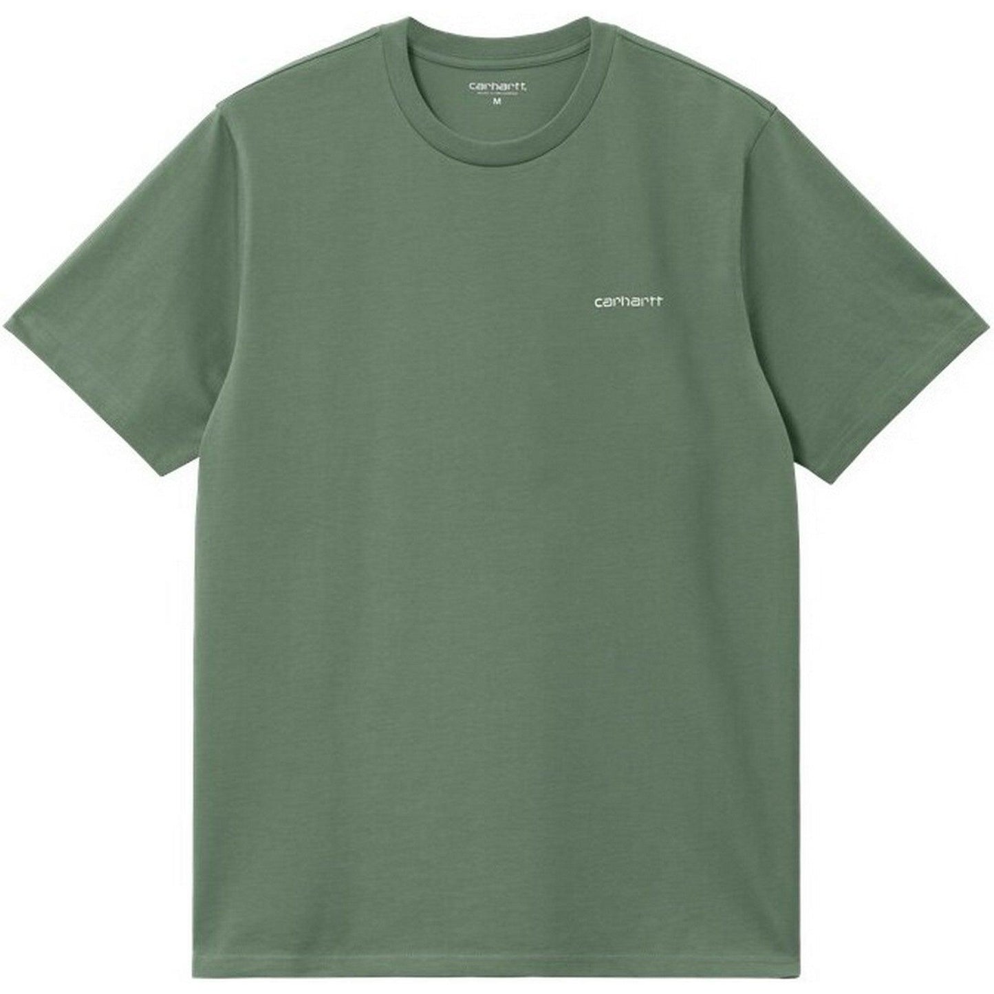 T-shirt Uomo Carhartt Wip - S/S Script Embroidery T-Shirt - Verde