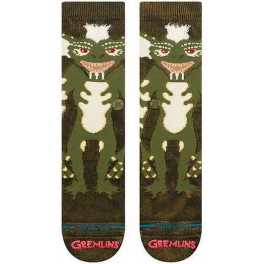 Calze Unisex Stance - Stripe Gremlins Crew - Verde