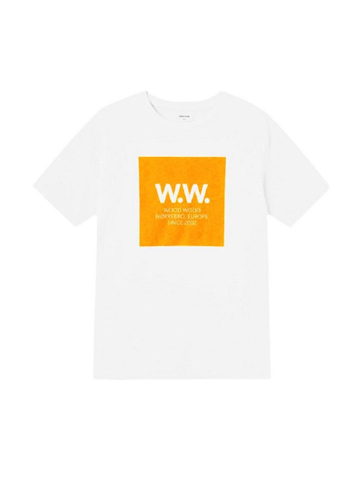 T-shirt Uomo Wood Wood - Ww Square T-Shirt - Bianco