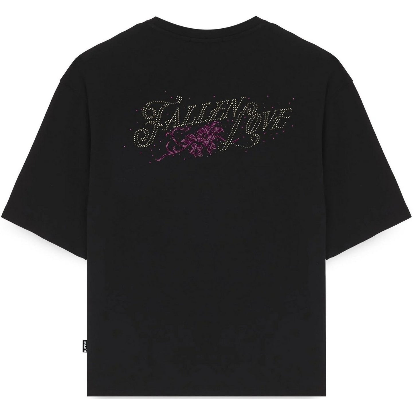 T-shirt Uomo Iuter - Fallen Love Ribbed Tee - Nero