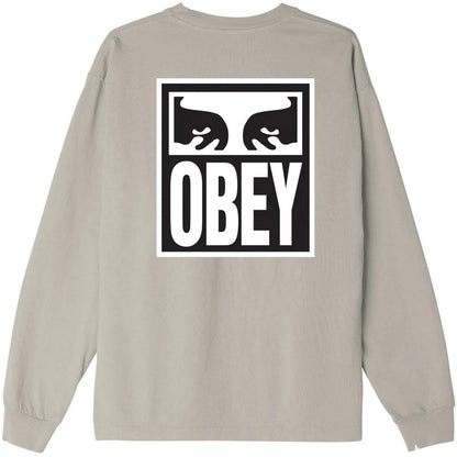 Maglie a manica lunga Uomo Obey - Obey Eyes Icon 2 Heavyweight Tee Ls - Grigio