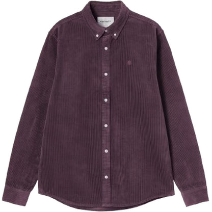 Camicie casual Uomo Carhartt Wip - L/S Madison Cord Shirt - Viola