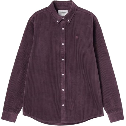 Camicie casual Uomo Carhartt Wip - L/S Madison Cord Shirt - Viola