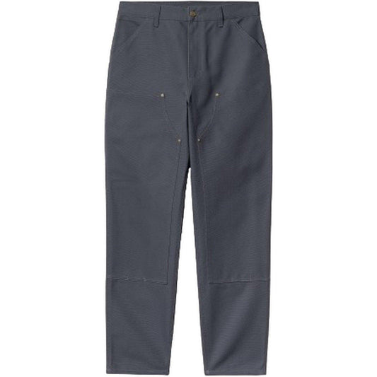 Pantaloni Uomo Carhartt Wip - Double Knee Pant Organic Cotton Dearborn Canvas - Grigio