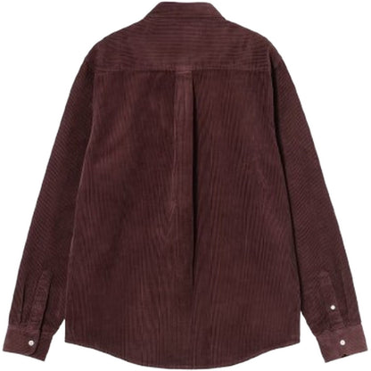 Camicie casual Uomo Carhartt Wip - L/S Madison Cord Shirt - Bordeaux