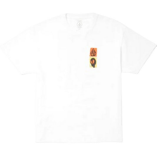 T-shirt Uomo Volcom - Gonyvaders Lse Sst - Bianco