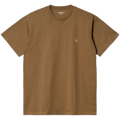 T-shirt Uomo Carhartt Wip - S/S Chase T-Shirt - Marrone