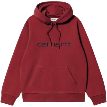 Felpe con cappuccio Uomo Carhartt Wip - Hooded Carhartt Sweat - Rosso