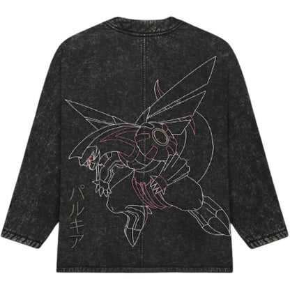 Maglie a manica lunga Uomo Dolly Noire - Dialga and Palkia Kimono - Nero
