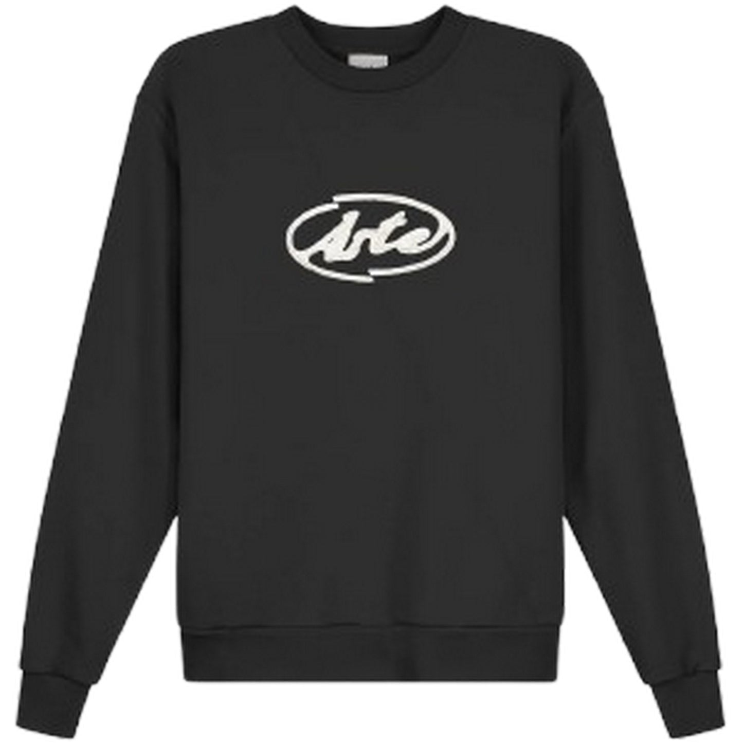 Felpe senza cappuccio Uomo Arte Antwerp - Circle Logo Embroidery - Nero