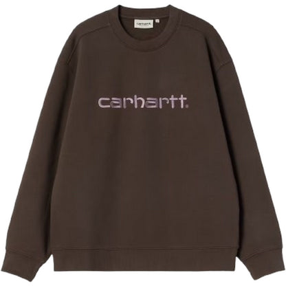 Felpe senza cappuccio Donna Carhartt Wip - W' Carhartt Sweat - Marrone