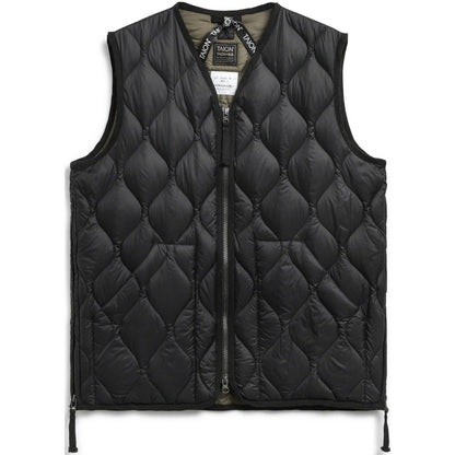 Gilet Unisex Taion - Military V Neck W-Zip Down Vest - Nero