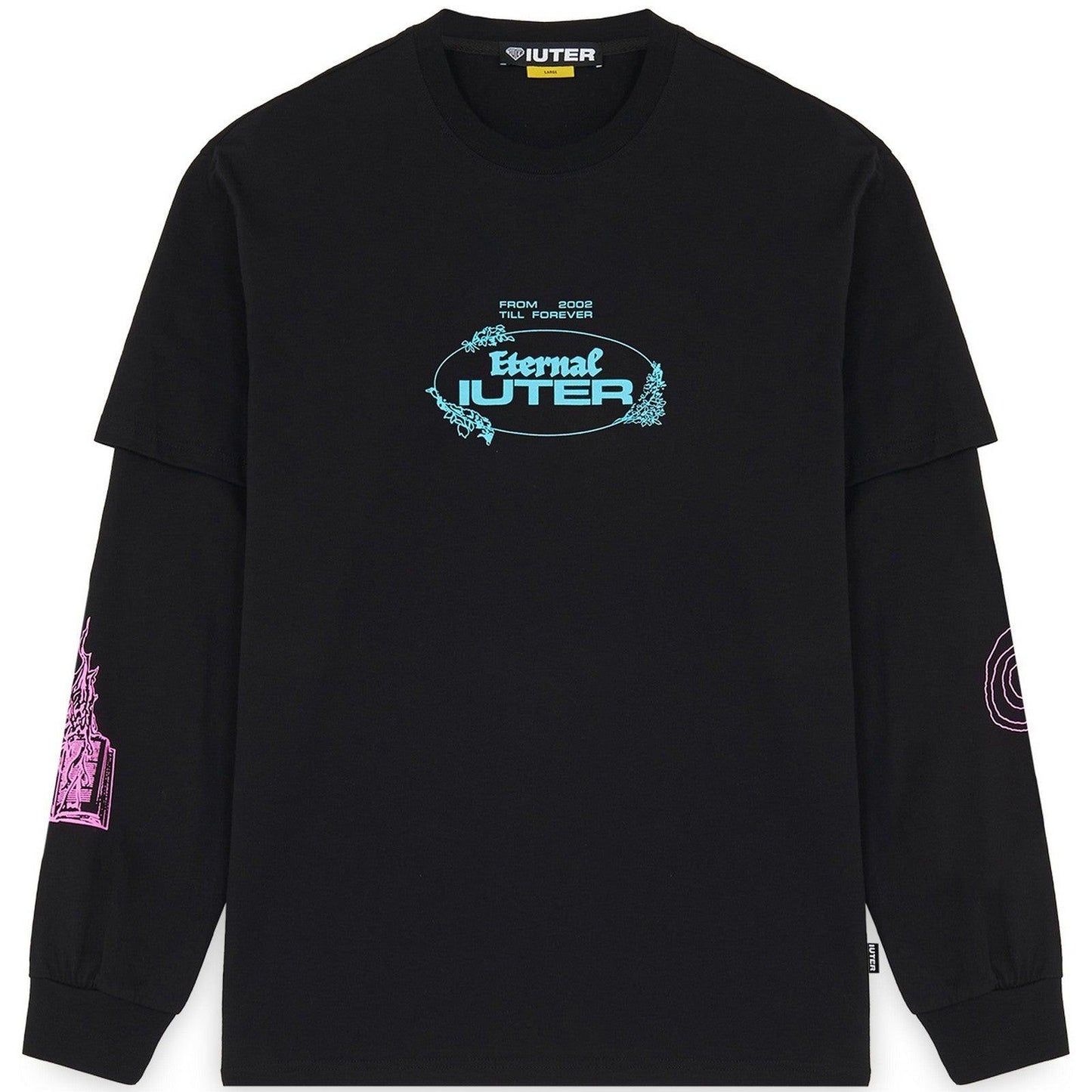 Maglie a manica lunga Uomo Iuter - Eternal Double Ls Tee - Nero