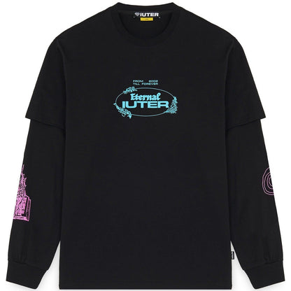 Maglie a manica lunga Uomo Iuter - Eternal Double Ls Tee - Nero