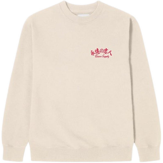 Felpe senza cappuccio Uomo Edwin - Forever Lover Sweat - Bianco