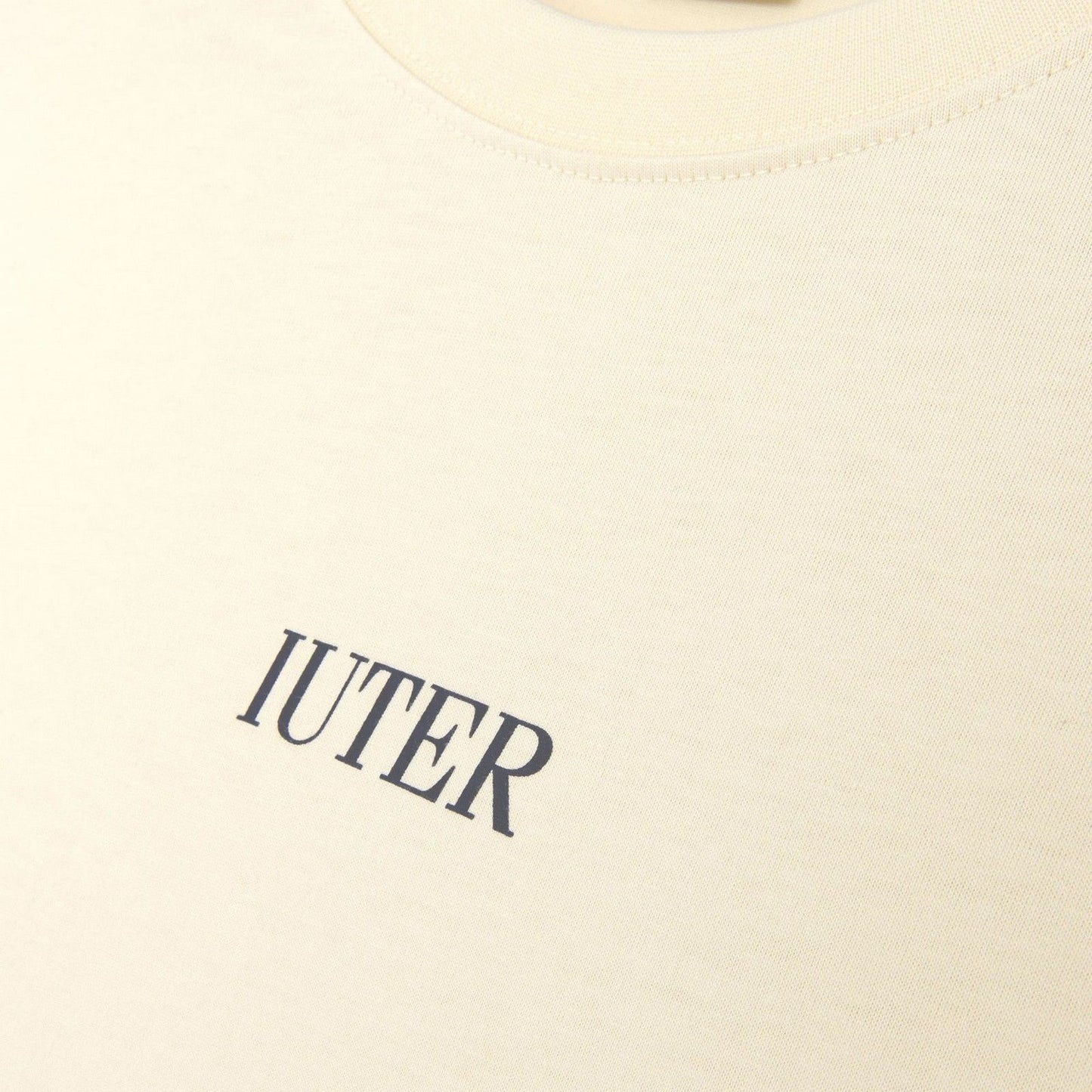 T-shirt Uomo Iuter - Battle Reverse Stitch Tee - Avorio