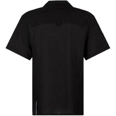 Vision of Super Camisas casuales para hombre - Camisa negra con llamas moradas - Negro