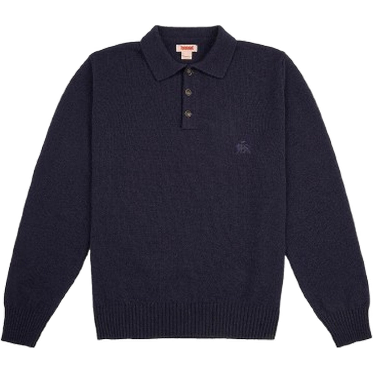 Polo a manica lunga Uomo Baracuta - Shetland Polo - Blu