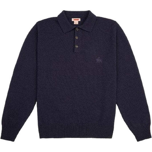 Polo a manica lunga Uomo Baracuta - Shetland Polo - Blu