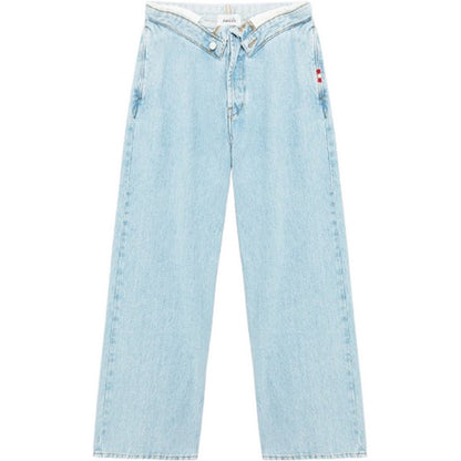 Jeans Donna Amish - Roll Up - Blu