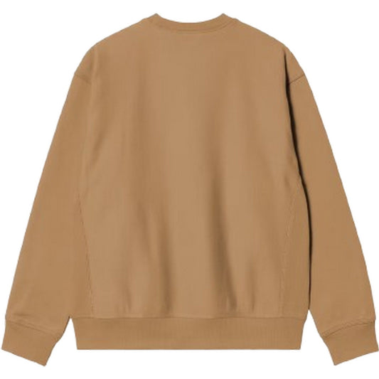 Felpe senza cappuccio Uomo Carhartt Wip - American Script Sweat - Marrone