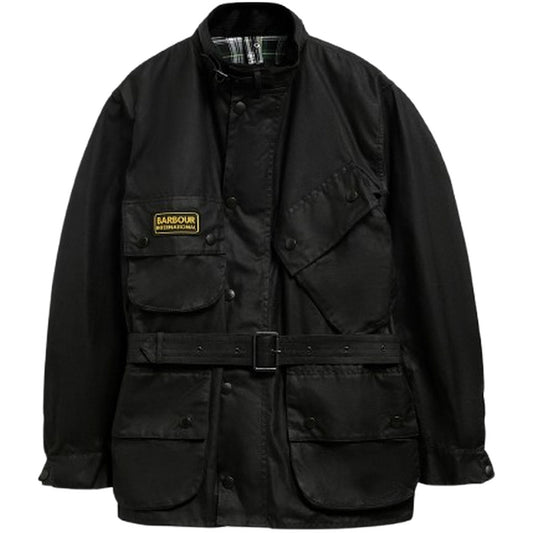 Giubbini Uomo Barbour International - International Original Wax - Nero