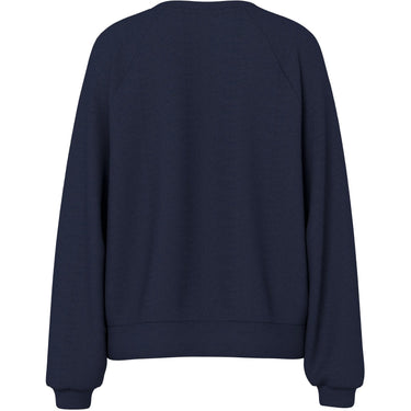 Felpe senza cappuccio Donna Pieces - Pcgreta Ls Emb Ub Sweat Noos - Blu