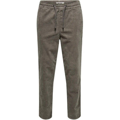 Pantaloni Uomo Only & Sons - Onslinus Tap Corduroy 0185 Pant Noos - Grigio