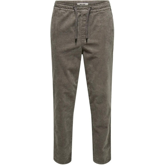 Pantaloni Uomo Only & Sons - Onslinus Tap Corduroy 0185 Pant Noos - Grigio