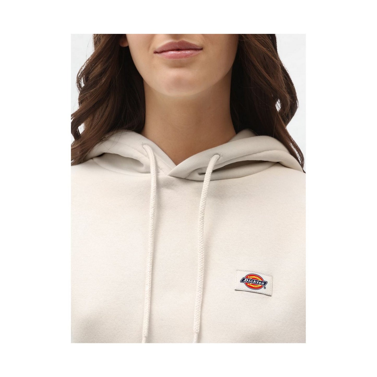 Felpe con cappuccio Donna Dickies - Oakport Cropped Hoodie W - Panna