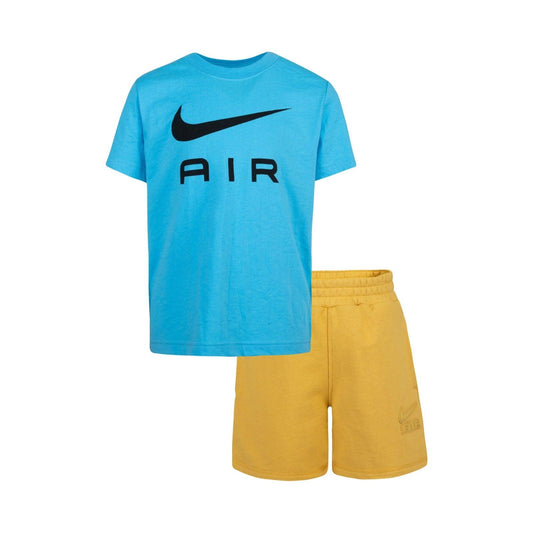 Tute a manica corta Bambini Unisex Nike - B Nsw Air Short Set - Multicolore