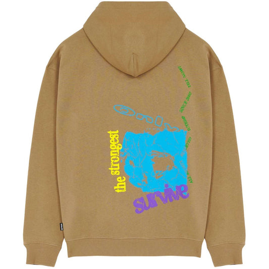 Sudaderas con capucha Iuter para hombre - Sudadera con capucha y cremallera Strongest - Marrón