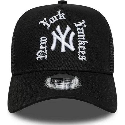 Cappellini da baseball Unisex New Era - Wordmark Trucker - Nero