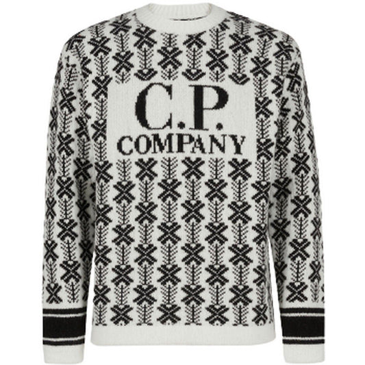 Maglie Uomo C.P. Company - Wool Jacquard 1 Logo Knit - Multicolore