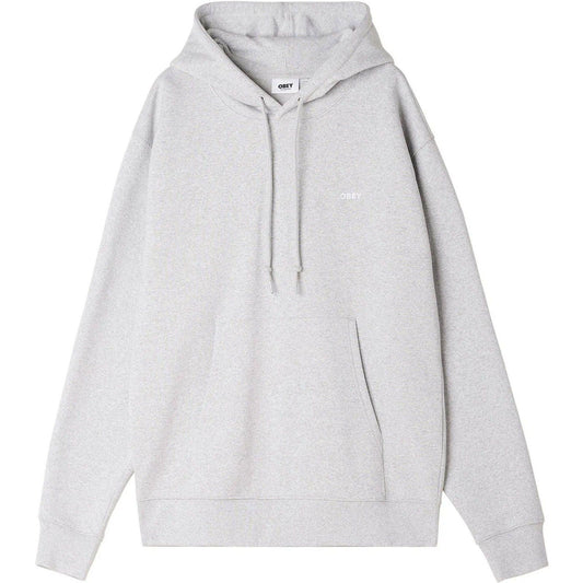 Felpe con cappuccio Uomo Obey - Established Works Bold Hood Fleece - Grigio