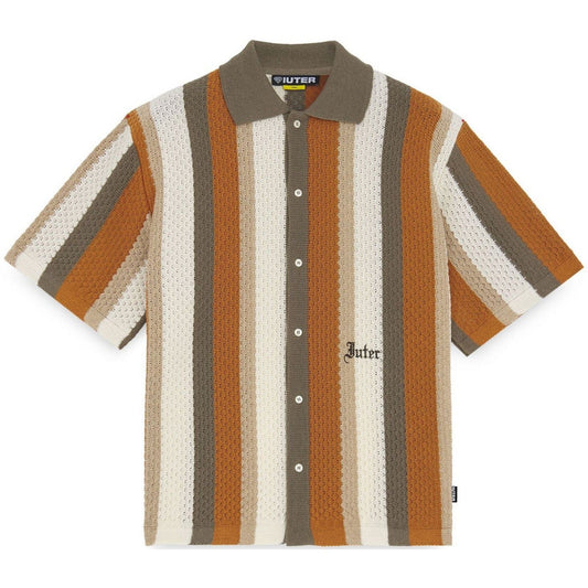 Camicie casual Uomo Iuter - Striped Knit S/S Shirt - Multicolore