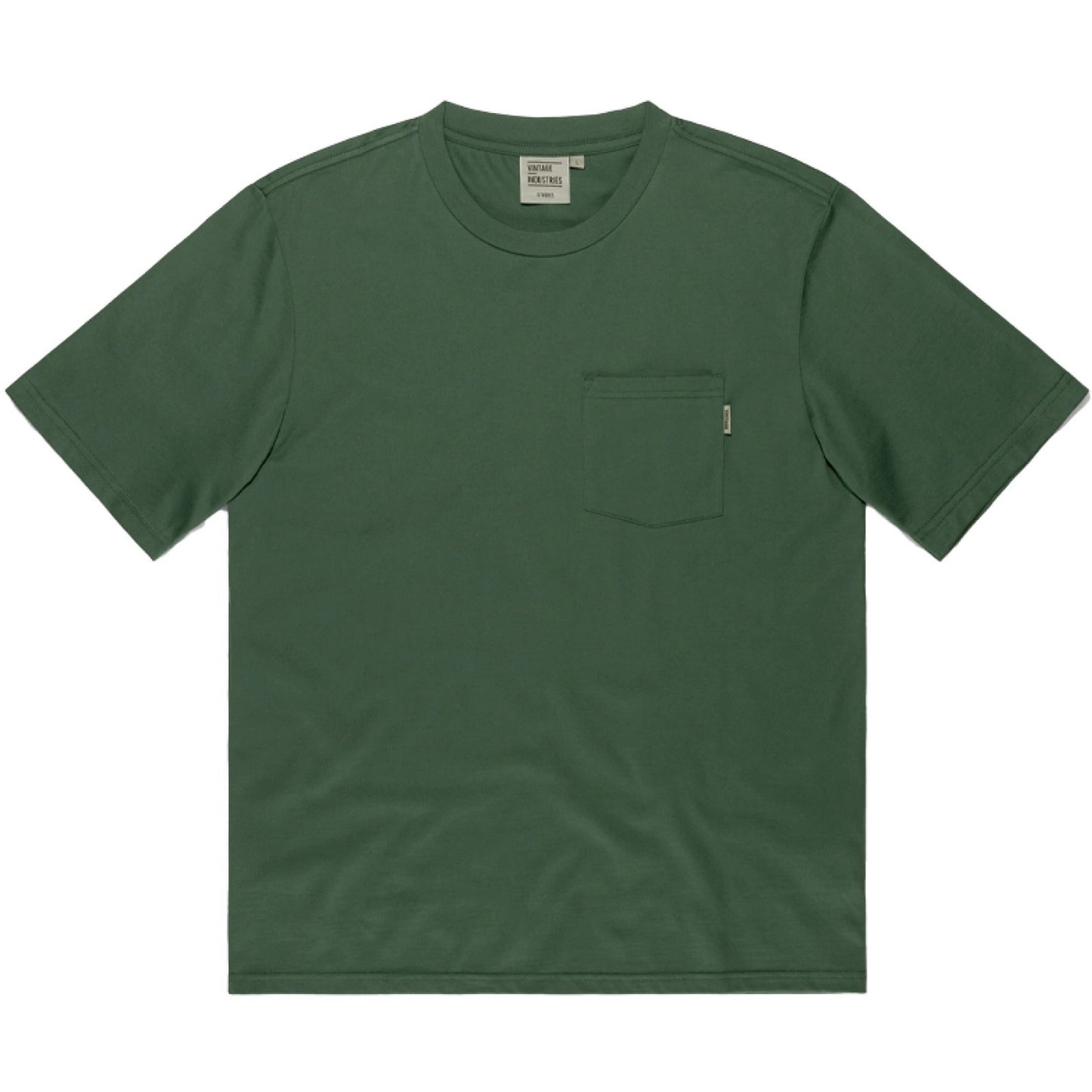 T-shirt Uomo Vintage Industries - Gray pocket T-shirt - Verde