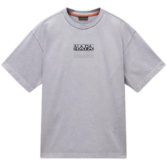 T-shirt Uomo Napapijri - S-Cortona Ss Sum - Grigio