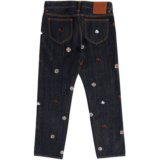 Jeans Uomo Evisu - Ht, Ao Embroidery Jeans - Blu