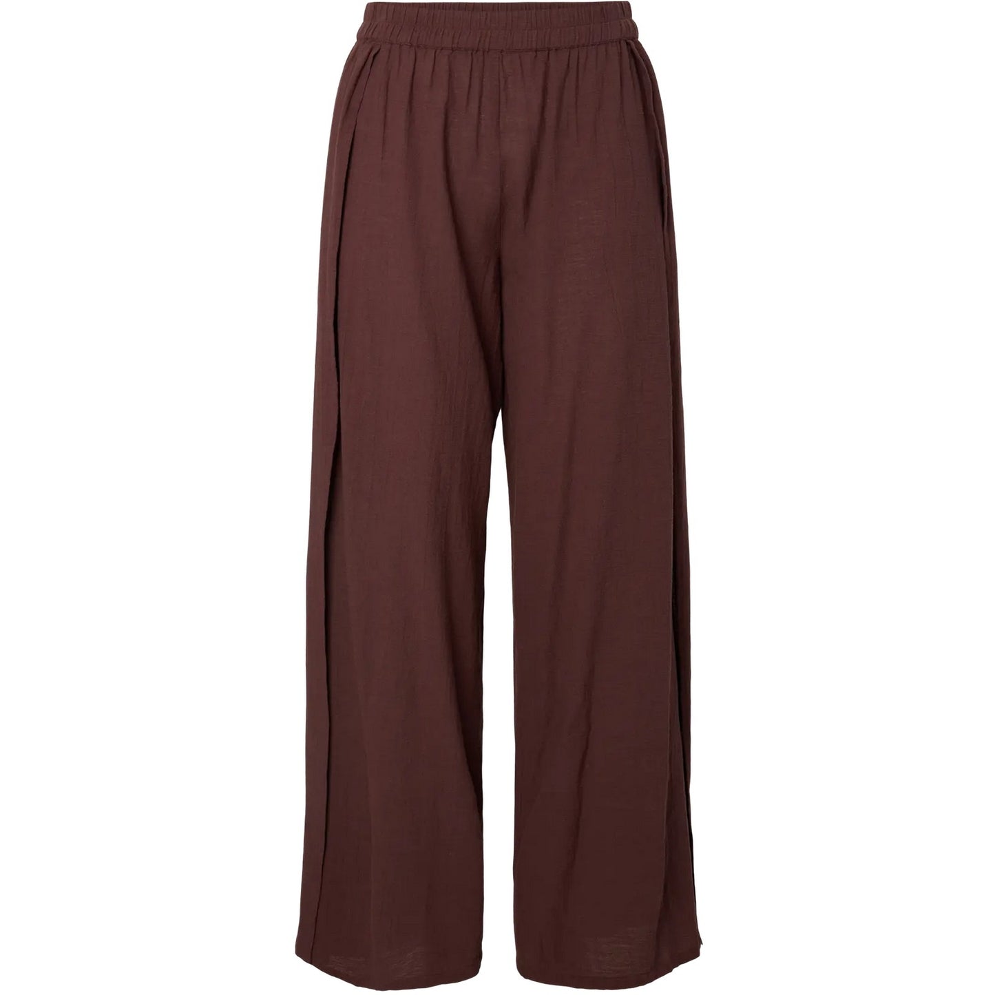 Pantaloni Donna Pieces - Pcagnes Hw High Slit Pant Jrs Bc - Rosso
