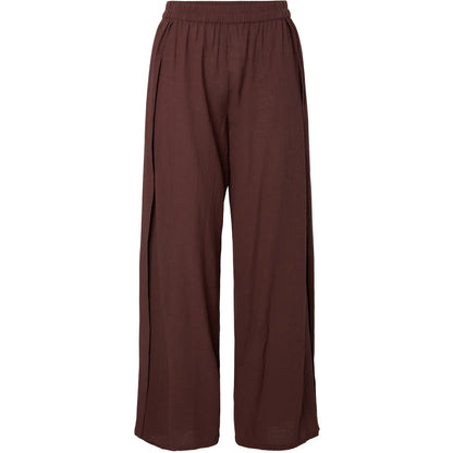 Pantaloni Donna Pieces - Pcagnes Hw High Slit Pant Jrs Bc - Rosso