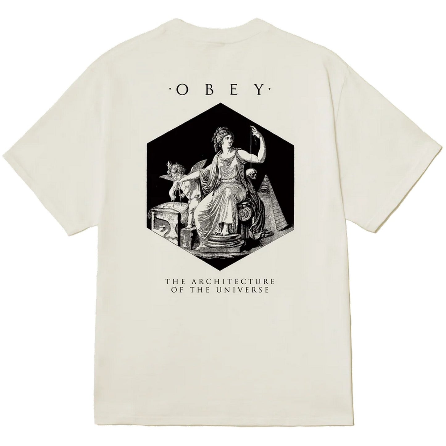T-shirt Uomo Obey - Obey Architecture Of The Universe Tee - Bianco