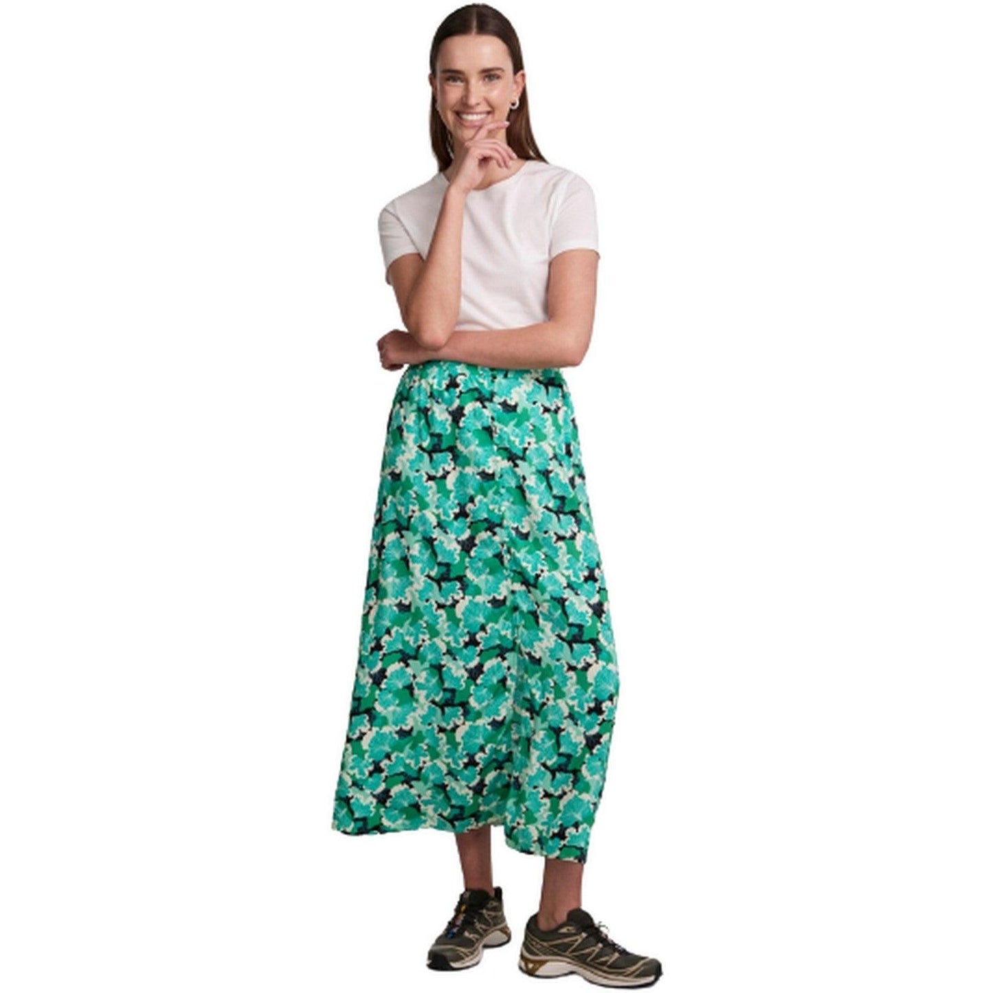 Gonne casual Donna Pieces - Pckasey Hw Maxi Skirt - Multicolore