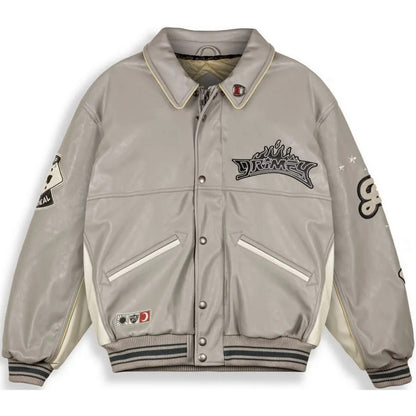 Giacche Uomo Grmy - Deeper Pu Leather Jacket - Grigio